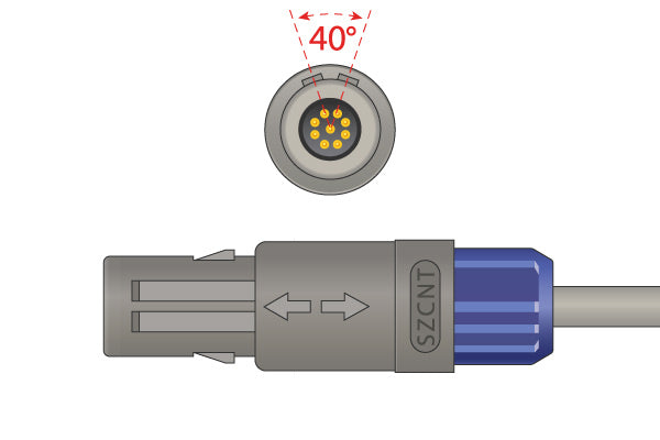 Nihon Kohden Compatible Direct-Connect SpO2 Sensor