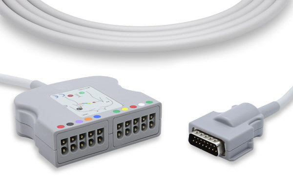 Mortara > Burdick Compatible EKG Trunk Cable