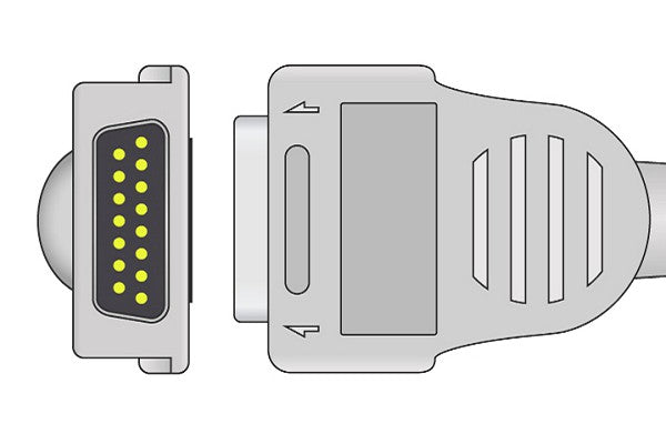Mortara > Burdick Compatible Direct-Connect EKG Cable